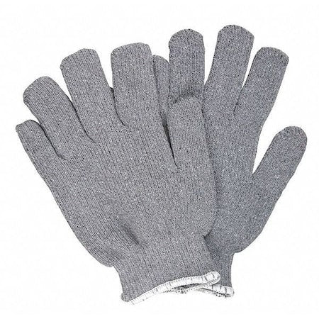9425K Light 14Oz Loop In Terry Cont,PK12, Not Rated Max Temp., Knit Cuff Gray, L ( 9 ), 12 PK