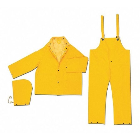 Classic Plus .35Mm Pvc Poly Suit 3,XL, PVC/Polyester, Yellow, Xl