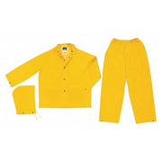 Classic .35Mm Pvc Poly Suit 3 Pc El,4XL, PVC/Polyester, Yellow, 4Xl