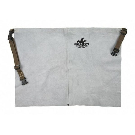 Welding Apron, Cowhide, 18 in Length, Gray, 24X18 inches
