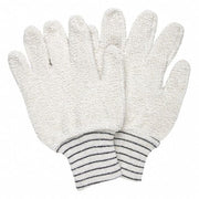 Knit Gloves, Not Rated Abrasion Level, White, 12 PK