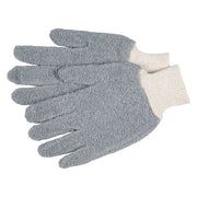 Knit Gloves, Knit, Gray, 12 PK