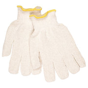 Knit Gloves, Knit, Back: Natural, 12 PK