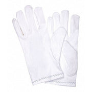 Reversible Inspection Gloves, Nylon, 8.5 in Length, Medium, White, Size S ,12 PK