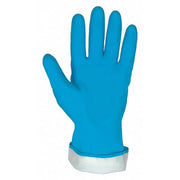 Chemical Resistant Gloves, Latex, 13.39" L, Blue, M, 12 PK