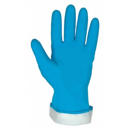 Chemical Resistant Gloves, Latex, 12.69" L, Blue, XL, 12 PK