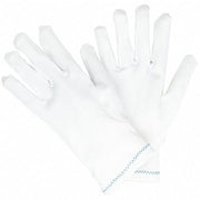 Reversible Inspection Gloves, Nylon, 9.5 in Length, Heavy, White, Size L ,12 PK
