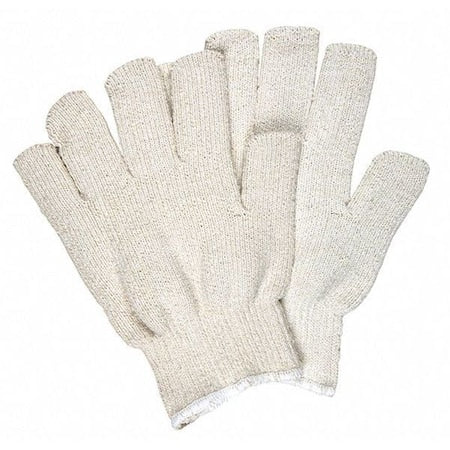 9411K Weight 22Oz Loop In Terry Conti, PK12, Not Rated Max Temp., Knit Cuff White, L ( 9 ), 12 Pack