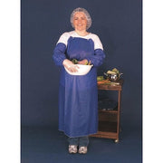 6 Mil Blue Vinyl Apron Sewn Edge 35, PK12, Vinyl, Blue, 48 In, Universal