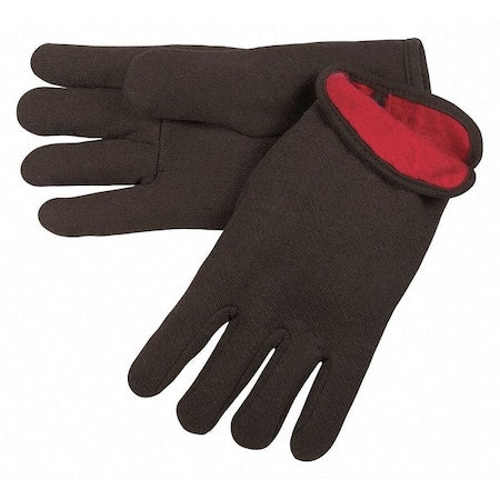Knit Gloves, Back: Brown, Large, 12 PK