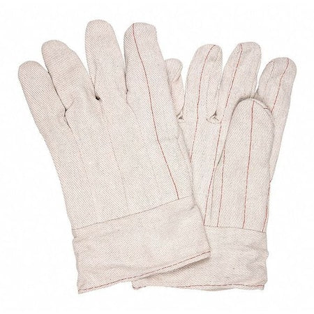 Knit Gloves, Back: Natural, Large, 12 PK