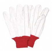 Knit Gloves, Back: White, Large, 12 PK