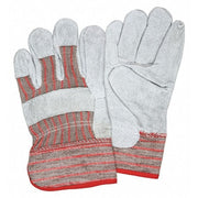 Leather Palm Gloves, Safety Cuff Cuff, Wing Thumb, Small, 12 PK
