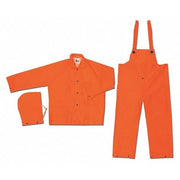 Classic .35Mm Pvc Poly Suit 3 Pc Fl,M, PVC/Polyester, Fluorescent Orange, M