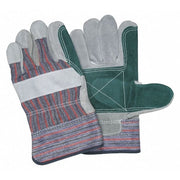 Leather Palm Gloves, Safety Cuff Cuff, Wing Thumb, L, 12 PK