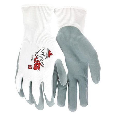 Coated Gloves, Nitrile, Smooth, Palm, 3 Abrasion Level, White, XS (6) 12 PK