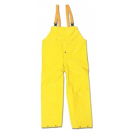 Concord .35Mm Neoprene Nyln Bib Over,2XL, Neoprene/Nylon, 33" Inseam, 52" Waist, Yellow, 2XL
