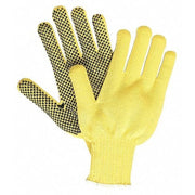 Cut Resistant Coated Gloves, Cut Level A2 ,Dotted ,PVC ,Dotted ,S 12 PK