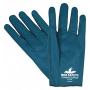 Coated Gloves, Nitrile, Smooth Finish, Full, Not Rated Abrasion Level, Blue, S 12 PK