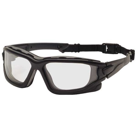 I-Force Slim, Safety Glasses, Anti-Fog, Anti-Static & Anti-Scratch, Clear Lens, Black Frame
