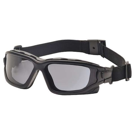 I-Force Slim, Safety Glasses, Anti-Fog, Anti-Static & Anti-Scratch, Gray Lens, Black Frame