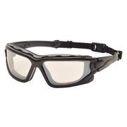 I-Force Slim, Safety Glasses, Anti-Scratch, Anti-Static, Gray Mirror Lens, Black Frame, Full-Frame
