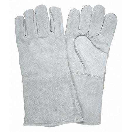 Weldng Welding Gloves, Gauntlet Cuff, Wing Thumb, Premium Cowhide, XL, 12 PK