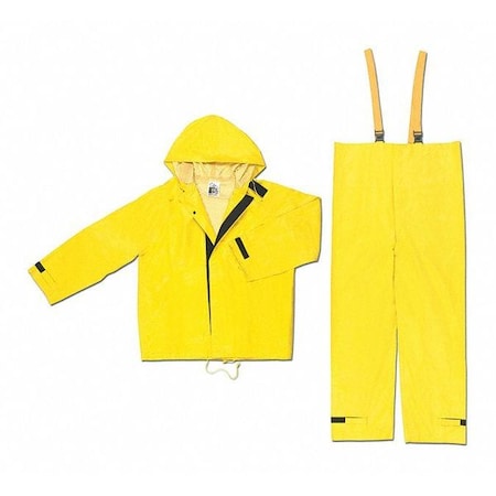 Hydroblast .28Mm Pvc Nylon Pvc Suit,3XL, PVC/Nylon, Yellow, 3XL