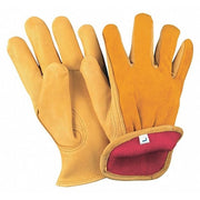Leather Drivers Gloves, Deerskin, Shirred Slip-On, Keystone Thumb, Gunn Cut, Tan / Tan, XL 12 PK
