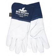 Gloves For Glory Welding Gloves, Gauntlet Cuff, Wing Thumb, Premium Goatskin, M, 12 PK