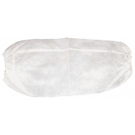Disposable Sleeve, 18 1/2 in Length, 9 mil Thick, Serged Seam, White, 200 PK