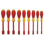 Nut Driver Set,9 Pieces,SAE,Solid,Ins