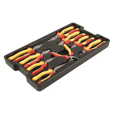 9 Piece Bi-Material Grip Plier Set Insulated Handle