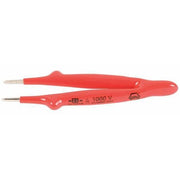 Insulated Tweezers,Straight Blunt,5 In