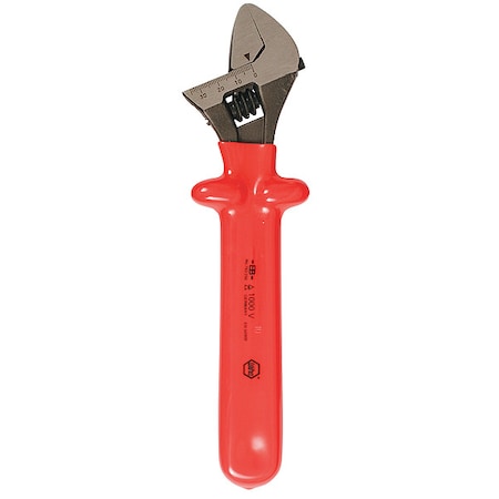 Adj. Wrench,Ins.,10",1-1/4" Cap.,Natural