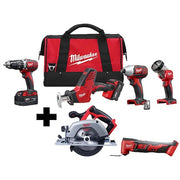 M18 Cordless Multi-Tool + M18 Cordless LITHIUM-ION 4-Tool Combo Kit + M18 6-1/2" Circular Saw