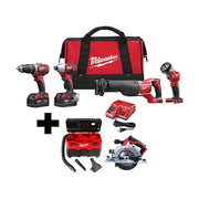 M18 2-Gallon Wet/Dry Vacuum + M18 6-1/2" Circular Saw + M18 Cordless LI-ION 4-Tool Combo Kit