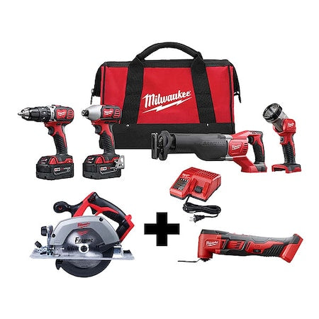M18 Cordless Multi-Tool + M18 6-1/2" Circular Saw + M18 Cordless LI-ION 4-Tool Combo Kit