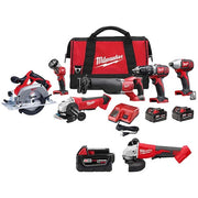 M18 6-Tool Cordless Combo Kit + M18 Brushless 4-1/2" / 5" Cut-Off Grinder + M18 XC5.0 Battery