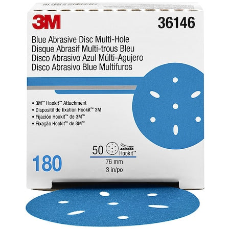 Hook-and-Loop Sanding Disc, Ceramic, 180 Grit, Coated Type, 321U