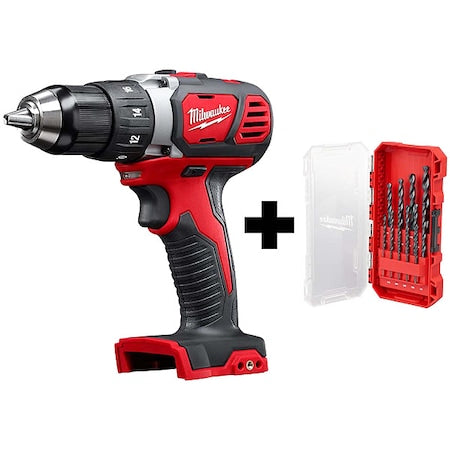 Drill/Driver and Drill Bit Set, 1/2 in, 18V DC