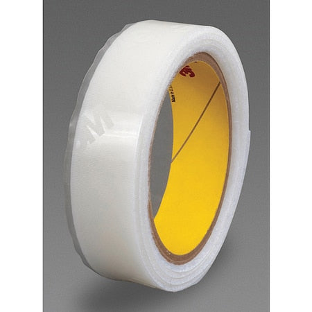 Reclosable Fastener, Acrylic Adhesive, 50 yds, 1" W, White, 3 PK
