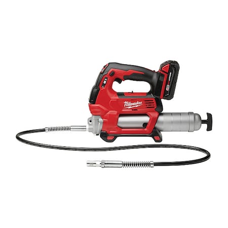 M18 Cordless Grease Gun, 18 V Battery Volt, Battery Included, 10 fl oz Volume Per Min, Li-Ion