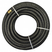 3/4 in ID x 50 ft L Water Hose, Rubber Tube, Black