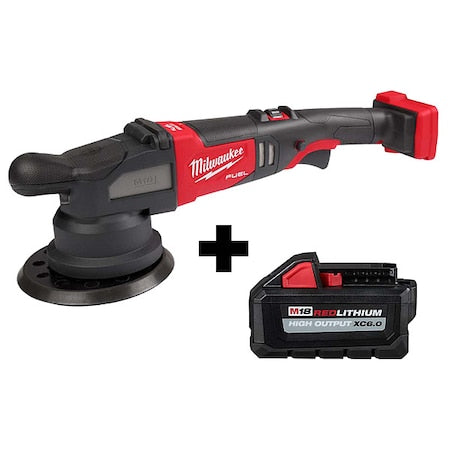 M18 FUEL 21mm Random Orbital Polisher + M18 HIGH OUTPUT XC6.0 Battery