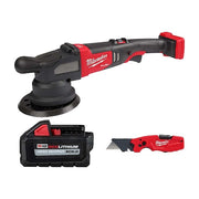 FASTBACK 6-IN-1 Folding Utility Knife + M18 FUEL 21mm Random Orbital Polisher + M18 XC6.0 Battery