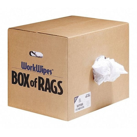 25 lb.Cleaning Rags Box, Cotton