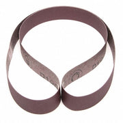 Sanding Belt, 2 in W, 48 in L, Closed Coat, Aluminum Oxide, 50 Grit, Brown