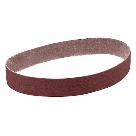 Sanding Belt, 2-1/2" W, 60" L, Closed Coat, Aluminum Oxide, P240 Grit, Brown