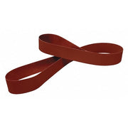 Sanding Belt, 91 in W, 91 in L, Open Coat, Aluminum Oxide, 80 Grit, Brown